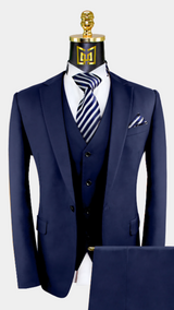 Red Lion Suit - Navy Blue