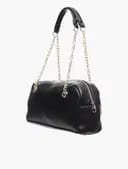 Stradivarious Hand Bag - Black & Sliver Chain