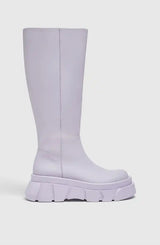 Pull&Bear Chunky Sole Boots - Purple