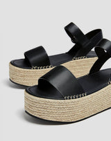 Stradivarious Wedges - Black Strap